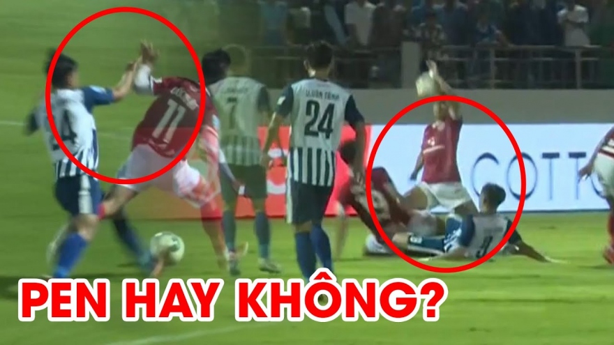 VIDEO: Trọng tài gây tranh cãi dữ dội ở trận Bà Rịa Vũng Tàu 0-0 Phố Hiến